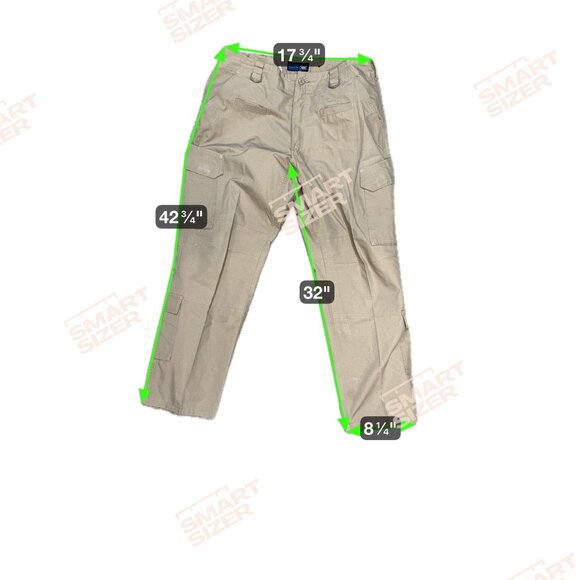 LA Police Gear Operator Cargo Tactical Pants 38x32  Khaki Cotton Blend Mens Wear - Picture 5 of 5
